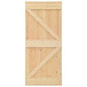 NNEVL Door 100x210 cm Solid Pine Wood