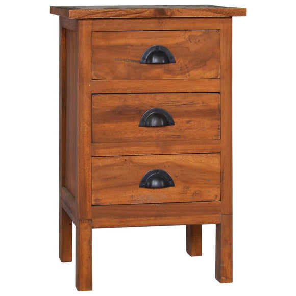 NNEVL Bedside Cabinet 40x35x60 cm Solid Teak Wood