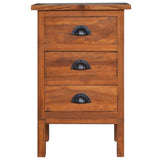 NNEVL Bedside Cabinet 40x35x60 cm Solid Teak Wood