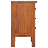 NNEVL Bedside Cabinet 40x35x60 cm Solid Teak Wood