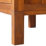 NNEVL Bedside Cabinet 40x35x60 cm Solid Teak Wood