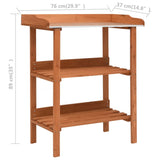 NNEVL Plant Stand 76x37x89 cm Firwood
