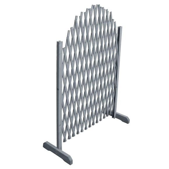 NNEVL Trellis Fence Solid Firwood 1.8x1 m Grey