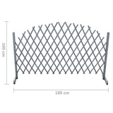 NNEVL Trellis Fence Solid Firwood 1.8x1 m Grey