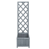 NNEVL Trellis Planter 40x30x135 cm Solid Firwood