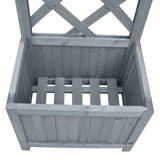 NNEVL Trellis Planter 40x30x135 cm Solid Firwood