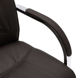 NNEVL Cantilever Office Chair Black Faux Leather