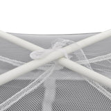 NNEVL Camping Tent 200x180x150 cm Fiberglass White