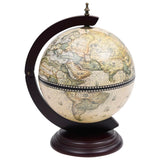 NNEVL Tabletop Globe Bar Wine Stand Eucalyptus Wood Green