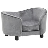 NNEDPE Dog Sofa Grey 69x49x40 Cm Plush