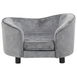 NNEDPE Dog Sofa Grey 69x49x40 Cm Plush