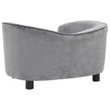 NNEDPE Dog Sofa Grey 69x49x40 Cm Plush