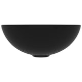 NNEVL Bathroom Sink Ceramic Matt Black Round