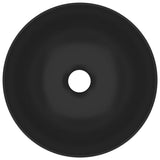 NNEVL Bathroom Sink Ceramic Matt Black Round