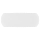 NNEVL Luxury Wash Basin Round Matt White 40x15 cm Ceramic