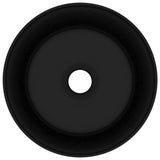 NNEVL Luxury Wash Basin Round Matt Black 40x15 cm Ceramic