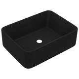 NNEVL Luxury Wash Basin Matt Black 41x30x12 cm Ceramic
