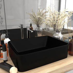 NNEVL Luxury Wash Basin Matt Black 41x30x12 cm Ceramic