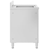 NNEVL Commercial Kitchen Sink Cabinet 60x60x96 cm Stainless Steel