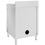 NNEVL Commercial Kitchen Sink Cabinet 60x60x96 cm Stainless Steel