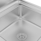 NNEVL Commercial Kitchen Sink Cabinet 60x60x96 cm Stainless Steel