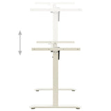 NNEDPE Electric Motorised Standing Desk Frame Height Adjustable White