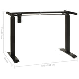 NNEDPE Electric Motorised Standing Desk Frame Height Adjustable Black