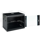 NNEVL 9U Wall Mounted Network Cabinet 19- IP20 600x450x510 mm