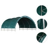 NNEVL Livestock Tent PVC 3.7x3.7 m Green