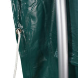 NNEVL Livestock Tent PVC 3.7x3.7 m Green