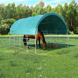NNEVL Livestock Tent PVC 3.7x3.7 m Green