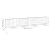NNEVL Gabion Wall with Covers Galvanised Steel 300x30x50 cm