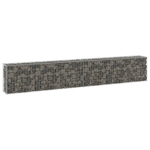 NNEVL Gabion Wall with Covers Galvanised Steel 300x30x50 cm