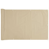 NNEVL Balcony Screen Beige 120x300 cm Oxford Fabric