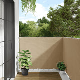 NNEVL Balcony Screen Beige 120x300 cm Oxford Fabric