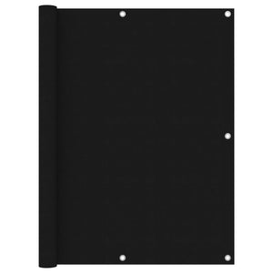 NNEVL Balcony Screen Black 120x400 cm Oxford Fabric