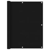 NNEVL Balcony Screen Black 120x400 cm Oxford Fabric