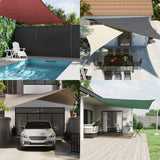NNEVL Sunshade Sail Oxford Fabric Rectangular 2x2.5 m Black