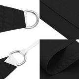 NNEVL Sunshade Sail Oxford Fabric Rectangular 2.5x3 m Black