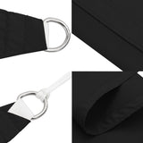 NNEVL Sunshade Sail Oxford Fabric Rectangular 2.5x3.5 m Black