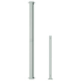 NNEVL Patio Retractable Side Awning 200x500cm Black