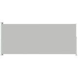 NNEVL Patio Retractable Side Awning 220x500cm Grey
