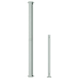 NNEVL Patio Retractable Side Awning 220x500cm Grey