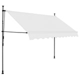 NNEDPE Manual Retractable Awning With Led 250 Cm Cream