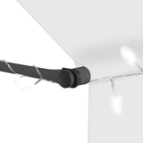 NNEDPE Manual Retractable Awning With Led 250 Cm Cream