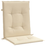 NNEVL Garden Lowback Chair Cushions 6 pcs Beige 100x50x3 cm Oxford Fabric