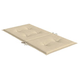 NNEVL Garden Lowback Chair Cushions 6 pcs Beige 100x50x3 cm Oxford Fabric