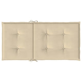 NNEVL Garden Lowback Chair Cushions 6 pcs Beige 100x50x3 cm Oxford Fabric