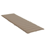 NNEVL Sun Lounger Cushion Taupe 200x50x3cm Oxford Fabric