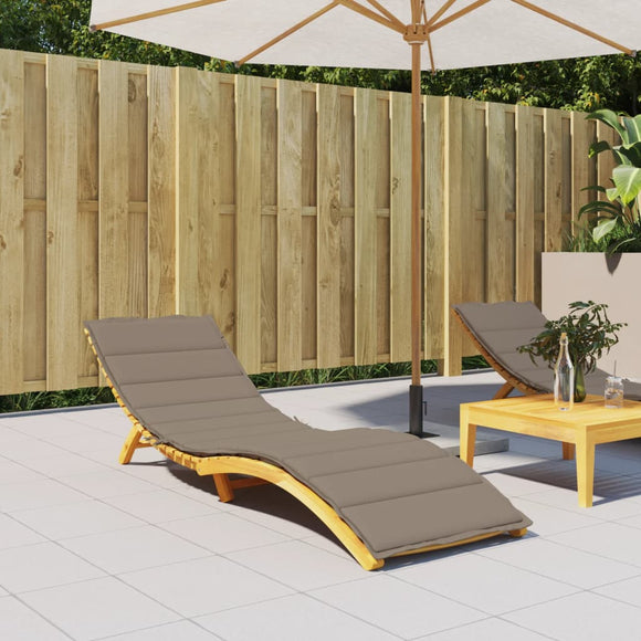 NNEVL Sun Lounger Cushion Taupe 200x50x3cm Oxford Fabric